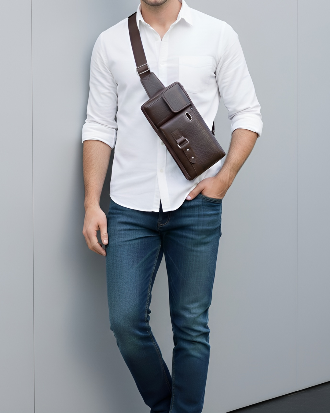 Wriggle StylishWaist Bag Elegant Style Travel Pouch Passport Holder with Adjustable Strap Travelling Hiking Walking Lightweight Crossbody Chest Bag Fit All Phones